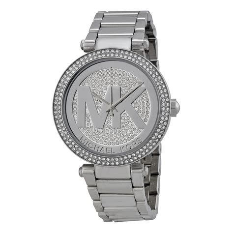 silber uhr damen michael kors|michael kors silver designer watches.